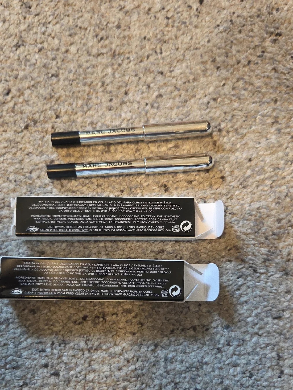 Nib Set Of 2 Mini Marc Jacobs Blaquer Eyeliner